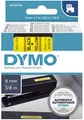 Produktbild: Dymo® S0720730 Schriftband D1, Kunststoff, laminiert, 7 m x 9 mm, Schwarz/Gelb