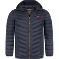 Produktbild: Geographical NOrway Herren Herbst Winter Jacke Steppjacke Kapuzenjacke Übergangs Outdoor - Navy - L