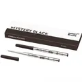 Produktbild: 2x Montblanc Ballpoint/Kugelschreiber Mine B Mystery Black/Schwarz Refill/Ersatz