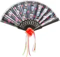 Produktbild: Fasching Halloween Fächer Totenkopf - La Catrina