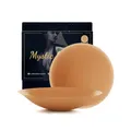 Produktbild: Wiederverwendbare Ultra-Dünne Silikon Nippelpads für Damen, Selbstklebende Nipple Covers in Eleganter Box – Diskret, Hypoallergen, Ideal für Alltag & Sport, 2-Paar-Pack mit Zubehör [8cm Ø] (Karamell)