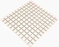 Produktbild: Mosani Mosaikfliesen Mosaik Fliese Keramik hellbeige unglasiert rutschsicher Boden Bad