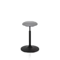 Produktbild: hjh OFFICE 608915 Arbeitshocker Balance SIT Stoff Grau beweglicher Hocker für gesundes Sitzen, höhenverstellbar