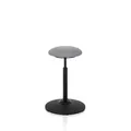 Produktbild: hjh OFFICE Stehhocker Stehhilfe BALANCE SIT Hocker Stoff grau höhenverstellbar