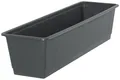 Produktbild: Geli Blumenkasten Standard mit Holzstruktur 60 cm anthrazit
