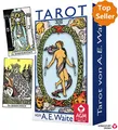 Produktbild: Tarot von A.E. Waite Mini (gutes Format für Reisen, Tarotkarten im Miniformat 4,4 x 7,4 cm)
