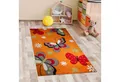 Produktbild: Carpetia Kinderteppich Süßer Kinderzimmerteppich mit Schmetterlingsdesign in orange, rechteckig, Höhe: 13 mm