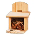 Produktbild: Eichhörnchen Futterhaus Holz 29 x 12 x 25 cm Futterstation Futterspender Futterkasten Nussspender Futterhäuschen Futterstelle
