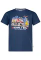 Produktbild: SALT AND PEPPER BY KIDS PARK Jungen Feuerwehr Print Stickmotiv aus S.Jersey T-Shirt, Midnight Blue, 104 cm-110 cm