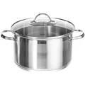 Produktbild: Silit Kochtopf Achat Groß 24cm mit Glasdeckel Edelstahl 18/10 24cm 5,7L Kochen