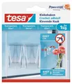 Produktbild: tesa Klebehaken für transparente Oberflächen und Glas (1kg) Packung mit 2 Stück