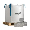 Produktbild: BigBag 1000 kg Granit Pflastersteine 15/17 cm – Garten | Natur Weg Bau Palette