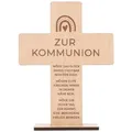 Produktbild: Spruchreif | Holzkreuz mit Gravur | Holzaufsteller Kreuz | Geschenke aus Holz | Christliche Geschenk | Geschenk Kommunion