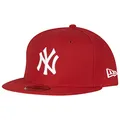Produktbild: New Era Erwachsene Baseball Cap Mütze MLB Basic NY Yankees 59Fifty Fitted, Scarlet/White, 7 1/2, 10011573