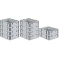 Produktbild: PROREGAL SparSet 10x Eurobox NextGen Economy, Griffe zu, HxBxT 12x30x40cm, 11 Liter, Eurobehälter, Box, Transportbehälter