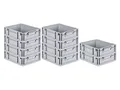 Produktbild: PROREGAL SuperSparSet 10x Eurobox NextGen Economy | Griffe geschlossen |HxBxT 12x30x40cm | 11 Liter | Eurobehälter, Transportbox, Transportbehälter, Stapelbehälter