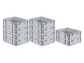 Produktbild: PROREGAL® Stapelbox SparSet Eurobox NextGen Economy/geschlossen, Grau, 3-16 Stück