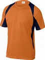 Produktbild: Deltaplus BALIOMTM T-Shirt 100% Polyester, Orange-Marineblau, Größe M
