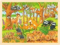 Produktbild: Einlegepuzzle Tierkinder im Wald, 