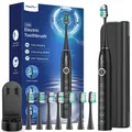Produktbild: Elektrische Schallzahnbürste für Erwachsene & Kinder mit 8 Köpfen