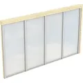 Produktbild: Skan Holz Polycarbonat Seitenwand für Terrassenüberdachung 400/389 cm Tiefe
