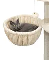 Produktbild: lionto Liegemulde für Kratzbäume, Liegefläche mit stabilem Metallrahmen & Stoffbezug, 40 cm Durchmesser, 25 cm Tiefe, beige