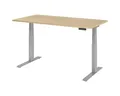 Produktbild: HAMMERBACHER Schreibtisch Upper Desk, rechteckig, C-Fuß, elektrisch höhenverstellbar 64-129 cm