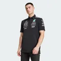 Produktbild: adidas Herren Mercedes - AMG Petronas Formula ONE Team Team Polo Black Men, Black/White, L