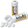 Produktbild: 12x Miradent Xylitol Chewing Gum Zahnpflegekaugummis 30 Stück Dose fresh fruit (12x 30g)
