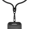 Produktbild: VONMÄHLEN Infinity Go - Universelle Handykette - kompatibel, flexibel und sicher, verstellbare Länge bis zu 150 cm - Handyband zum Umhängen - Black