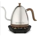 Produktbild: Brewista Artisan Stainless Steel Elektrischer Wasserkocher 1,0 L mit Temperaturregelung und Schwanenhalsauslauf - Slow Coffee Barista BA10VKVDE-SS - Silber