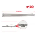 Produktbild: KS Tools Edelstahl Kabelbinder mit Kugelverschluss, 4,6x500mm, 100 Stück