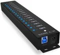 Produktbild: ICY BOX 17-Port Hub mit USB 3.2 Gen 1 Type-A Anschluss - USB 3.2 Gen 1 (3.1 Gen 1) Type-A - USB 3.2 Gen 1 (3.1 Gen 1) Type-A - USB Typ-B - 5000 Mbit/s - Schwarz - China - Gleichstrom (IB-HUB1717-U3)