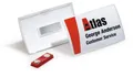 Produktbild: DURABLE CLICK FOLD Namensschilder 40 x 75 mm mit Magnet PP - 10 Stück 8212-19