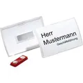 Produktbild: Durable Namensschilder 8212, Click Fold, 75 x 40mm, mit Magnet, Kunststoff, 10 Stück
