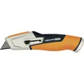 Produktbild: Fiskars Universalmesser mit einziehbarer Klinge, Länge 17,7 cm, Rostfreier Stahl/Kunststoff, Schwarz (Cutter) (1027223)