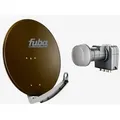 Produktbild: Fuba Sat Anlage 4 Teilnehmer | DAA 780 B Satellitenschüssel 80cm Alu braun (Testergebnis: ausgezeichnet)* + Fuba DEK 417 Quad LNB 4 Teilnehmer