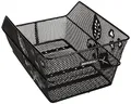 Produktbild: Basil Cento Flower Fahrradkorb – Hinterrad – Schulfahrradkorb – 47×31×21 cm – Weiß
