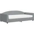 Produktbild: vidaXL Tagesbett mit Matratze Hellgrau 100x200 cm Stoff1843246