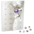Produktbild: VALIOSA Merry Christmas Mode-Schmuck Adventskalender mit Halskette, Armband + 22 individuelle Perlen-Anhänger aus Glas & Metall, das besondere