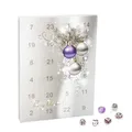 Produktbild: Merry Christmas Mode-Schmuck Adventskalender Halskette Armband 22 Anhänger lila