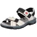 Produktbild: Rieker Sandale, Sommerschuh, Outdoorschuh, Keilabsatz, in Trekking-Optik beige 40 EU