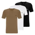 Produktbild: BOSS Herren Classic T-Shirts Kurzarm Shirts Pure Cotton Crew-Neck 3er Pack, Farbe:Mehrfarbig, Artikel:-265 beige/White/Black, Größe:S