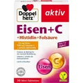Produktbild: DOPPELHERZ Eisen+Vit.C+L-Histidin Tabletten, 30 St PZN 02483072
