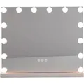 Produktbild: Costway Hollywood Spiegel mit Beleuchtung 50 x 12 x 43 cm