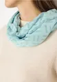 Produktbild: CECIL 572977 SOLID Loop Schal 17347 mint Ausbrenner Muster modisch angenehm