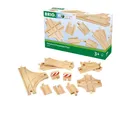 Produktbild: BRIO World Schienen Weichensortiment Teile Spielzeug ab 3 Jahre Schienenset