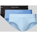 Produktbild: Calvin Klein Underwear Slip mit elastischem Label-Bund im 3er-Pack in Blau, Größe M