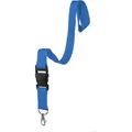 Produktbild: Karteo Schlüsselband hellblau, Textil, Karabiner 43cm, mit Sicherheitsverschluss