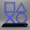 Produktbild: Sony PlayStation XL Icons LED Dekolampe in blau mit 3 verschiedenen Leuchtmodi